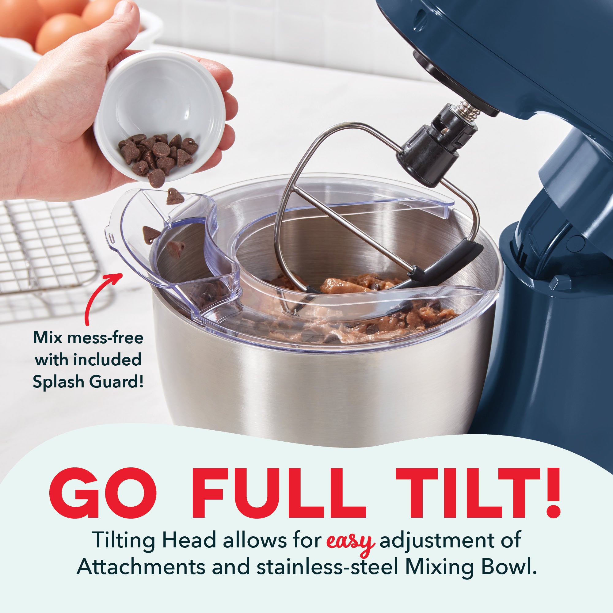 3.5 Qt Tilt Head Stand Mixer