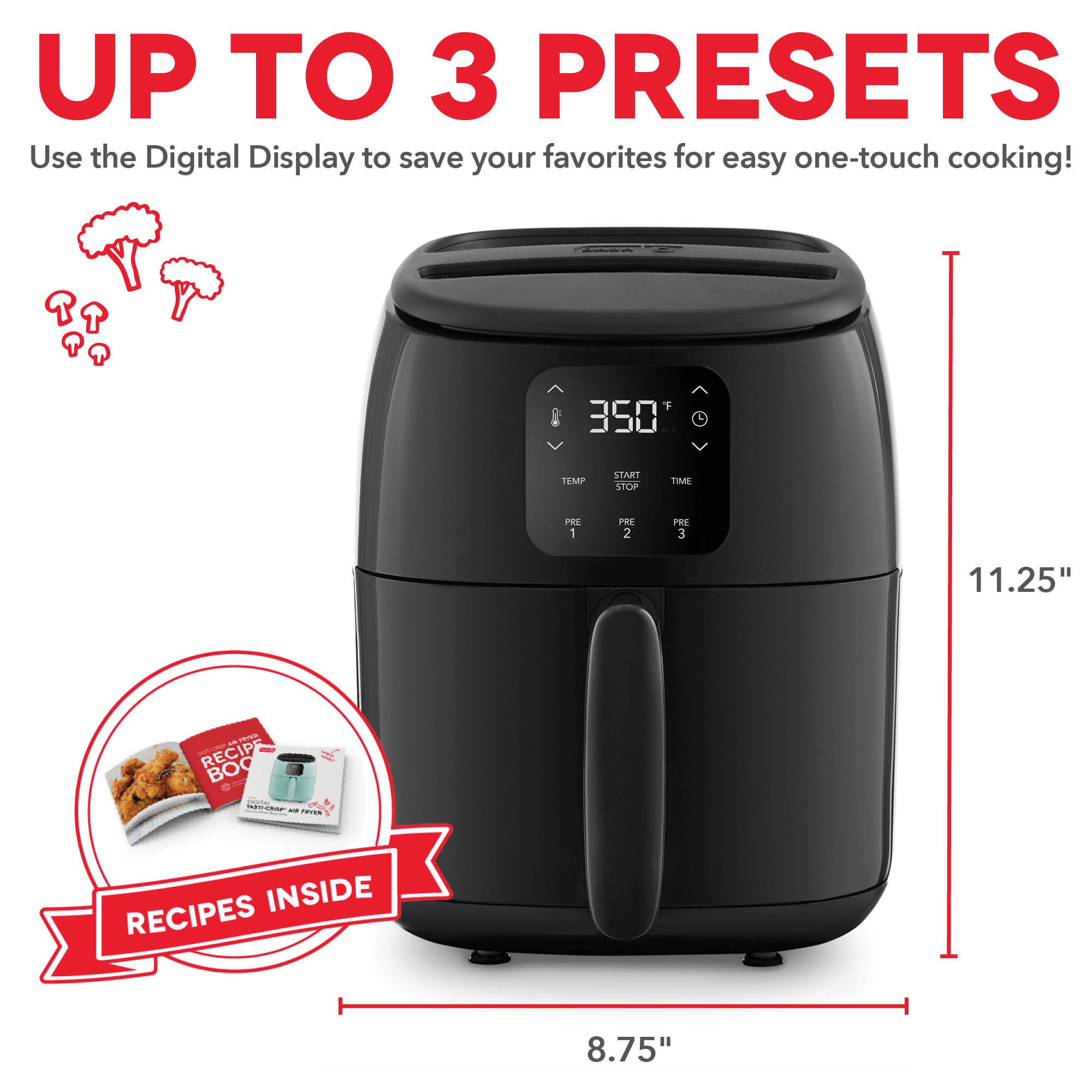 Digital Tasti-Crisp™ Air Fryer 2.6QT